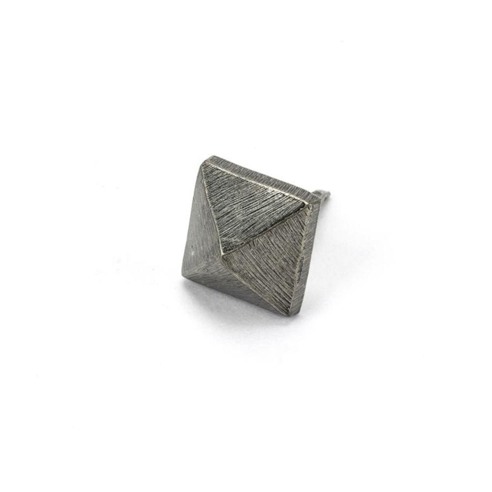 From the Anvil Small Pyramid Stud - Pewter Patina